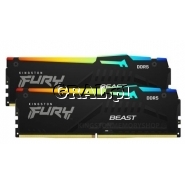 Kingston 64GB (2x32GB) DDR5 6000MHZ KINGSTON FURY BEAST RGB CL36 EXPO przedstawia grafika.