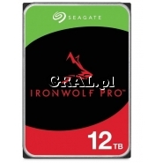 Seagate 12TB IRONWOLFPRO 7200RPM SATA3 256MB (NAS) przedstawia grafika.