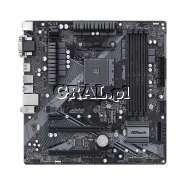 Asrock B450M PRO4 R2.0 DP HDMI DVI DSUB AM4 DDR4 M2 RAID MATX przedstawia grafika.