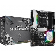 Asrock B450 STEEL LEGEND AM4 4DDR4 DP HDMI ATX przedstawia grafika.