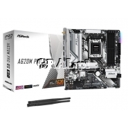 Asrock A620M PRO RS WIFI AM5 4DDR5 HDMI DP M.2 MATX przedstawia grafika.