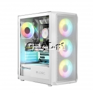 Obudowa Logic Concept PORTOS ARGB ATX (Bia�a, z oknem, bez zasilacza) przedstawia grafika.