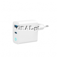 �adowarka sieciowa 1xUSB-C 1xUSB-A 30W przedstawia grafika.