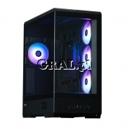 Zalman P50 DS BLACK 4xARGB LCD BEZ ZASILACZA przedstawia grafika.