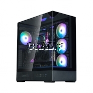 Zalman P40 PRISM PLUS BLACK 4xARGB przedstawia grafika.
