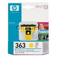 Wklad drukujacy HP No 363 Yellow C8773EE przedstawia grafika.