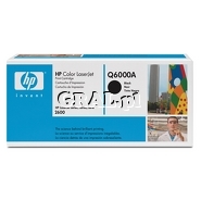 Toner HP Q6000A Black (2500 str, Color LaserJet 1600/2600) przedstawia grafika.