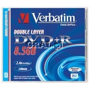 DVD+R DL Verbatim 8,5GB x8 przedstawia grafika.